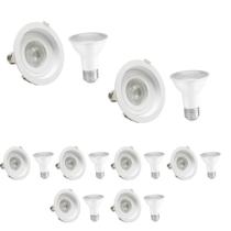 8 Spot Embutir Recuo Par20 + 1 Lâmpada PAR20 LED 6W 2700K 8 Spot Embutir Recuo Par20 + 1 Lâmpada PAR20 LED 6W 2700K