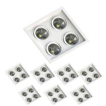 8 Spot Quadrado Quádruplo AR70 Branco Save Energy 8 Spot Quadrado Quádruplo AR70 Branco Save Energy