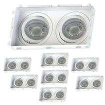 8 Spots Duplo de Embutir Par20 com Base E27 Save Energy