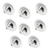 8 Spots GU10 Redondo Recuado Embutir AR111 Save Energy 8 Spots GU10 Redondo Recuado Embutir AR111 Save Energy