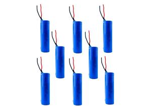 8 super baterias 3,7v 18650 2200mah com fio 8 super baterias 3,7v 18650 2200mah com fio