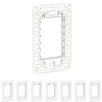 8 Suporte 4x2 P/ Placa - Schneider Orion Até 3 Módulos - Branco 8 Suporte 4x2 P/ Placa - Schneider Orion Até 3 Módulos - Branco