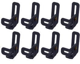 8 Suporte Ajustável Inclinável Caixa Som Home Theater Preto