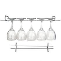 8 Suportes Para Taças Cromado Aramado Adega Bar Vinho 25cm 8 Suportes Para Taças Cromado Aramado Adega Bar Vinho 25cm