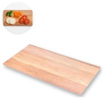 8 Tábuas Corte Melamina Madeira Retangular Bege 32x17cm