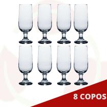 8 Taça de Chopp Vidro Cerveja Drink Coqueteis 300ML - NADIR FIGUEREIDO