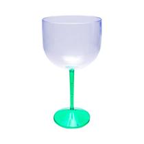 8 Taças De Gin Acrílico Base Cristal Colorida 550 ML