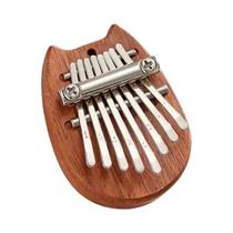 8 Teclas Mini Madeira Kalimba De Alta Qualidade Dedo Polegar Piano Marimba Acessório Musical