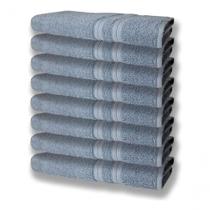 8 Toalhas Grande Felpudas E Grossa 80x150 100% Algodão Azul