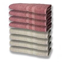 8 Toalhas Grande Felpudas E Grossa 80x150 4 Bege 4 Rosê