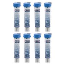 8 Tubos Fio Estanho P/ Solda C/ Fluxo Ra 22g 1,00mm Cobix