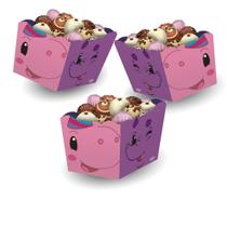 8 Un Cachepot Decoração BabyTube Floresta Festa Aniversário