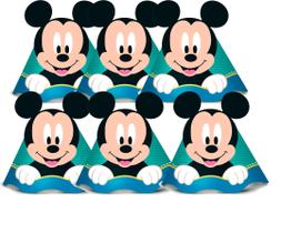 8 un Chapéu Aniversário Mickey Baby Decoração festa