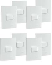 8 un conjunto interruptor simples lunare 10a 250v schneider