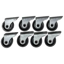 8 und Rodinhas Preto Rodízio Fixo Pequeno Anti Risco 4cm 8 und Rodinhas Preto Rodízio Fixo Pequeno Anti Risco 4cm