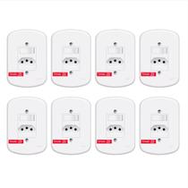 8 Unidades - 1 Interruptor 10a E 1 Tomada 2p+t 20a Original 8 Unidades - 1 Interruptor 10a E 1 Tomada 2p+t 20a Original