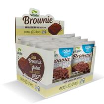 8 unidades de Brownie Zero Açúcar Sabor Chocolate Vitalin 35g