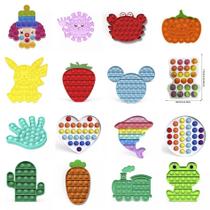 8 Unidades Pop It Fidget Toy Pop Bubble Sensorial Variados