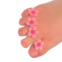 8 Unidades Separadores Para Dedos Pedicure Flor