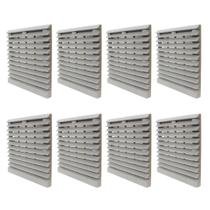 8 Venezianas Grelha C/ Filtro Para Microventilador Metaltex