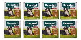 8 Vermífugo Drontal Cães Até 35 Kg C/ 2 Comprimidos Bayer