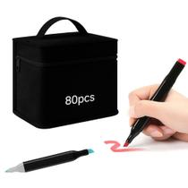 80/100/120 Cores Caneta Marcadora Kit Com Ponta Dupla 80/100/120 Cores Caneta Marcadora Kit Com Ponta Dupla