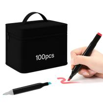 80/100/120 Cores Caneta Marcadora Kit Com Ponta Dupla 80/100/120 Cores Caneta Marcadora Kit Com Ponta Dupla