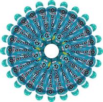 80 Canetas Carimbo Pinguelô De 80ml Marcador De Bingo - Azul