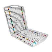 80 Canetinhas Escolar Profissional 1linha Touch Cores Acrilic Maker