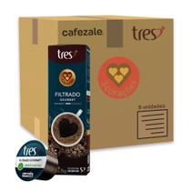 80 Cápsulas Três Corações, Café Filtrado Gourmet