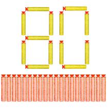 80 Dardos p/ Lançadores Nerf Arminha de Pressão com Ventosa 80 Dardos p/ Lançadores Nerf Arminha de Pressão com Ventosa