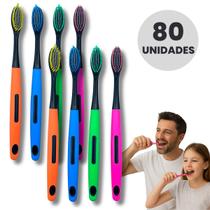 80 Escova De Dente Com Cerdas Macia E Capa Protetora Limpeza E Saúde Bucal 80 Escova De Dente Com Cerdas Macia E Capa Protetora Limpeza E Saúde Bucal