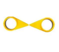 80 Indicador Porca Solta Trava Roda Caminhão Amarelo 30mm