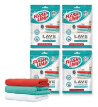 80 Lenço Antimancha Lave Roupa Colorida Sem Manchar Flash Limp