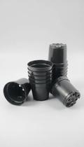 80 Vasos Pote 6 Plástico Preto P/ Mini Plantas 80 Vasos Pote 6 Plástico Preto P/ Mini Plantas