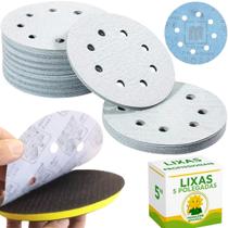 80 X Lixas Disco Anti-Empastamento 5 Polegadas 125mm 8 Furos Pluma Grão Lixadeira Politriz KaQi GRÃO:40-80-100-150x10 18