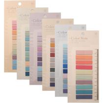 800 Marcadores de Página Stick Adesivos Cartelas Notas Adesivas para anotações livros cadernos agendas post it