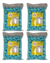 800 Mini Suspiros Premium Artesanal 4x170g Cor Azul