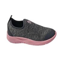 80001016_2026 tenis infantil menina textil mescla cinza/rosa 80001016_2026 tenis infantil menina textil mescla cinza/rosa
