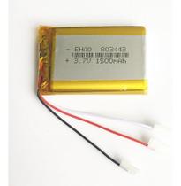 803443 C/ 1500mah 8mmx34mmx43mm 3 Fios 3,7v Grossa -