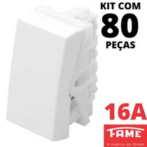 80un Módulo Interruptor Simples 16A Modulare Evidence Blanc Mais FAME 3891 2864