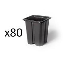 80X Pote Para Mudas Sementeira 8cm NUTRIPLAST