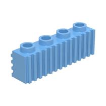 81 Peças 2877W Blocos De Construção Modificados 1x4 Com Perfil Estriado Compatíveis Com Brinquedos