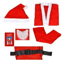 835023 Roupa Papai Noel Adulto Fantasia Adulto Completa 5 Peças - All seasons