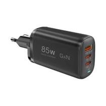 85W GaN USB Type C Carregador QC3.0 Carregamento Rápido Para iPhone 15 14 MacBook pro iPad Samsung