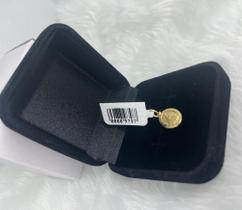 889797 Pingente Medalha de Nossa Senhora Aparecida em Ouro 18k