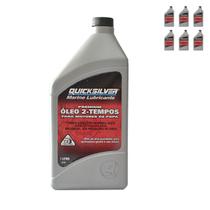 8M0075300 Lubrificante Quicksilver Tcw3 2 Tempos 1 Litro Kit C/6 - Mercury