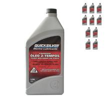 8M0075300 Óleo Motores de Popa 2T Quicksilver TCW3 1 Litro Kit C/10