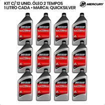 8M0075300 Óleo Quicksilver Tcw3 2 Tempos 1 Litro Kit C/12