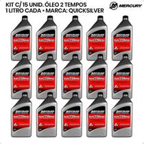 8M0075300 Óleo Quicksilver Tcw3 2 Tempos 1 Litro Kit C/15
